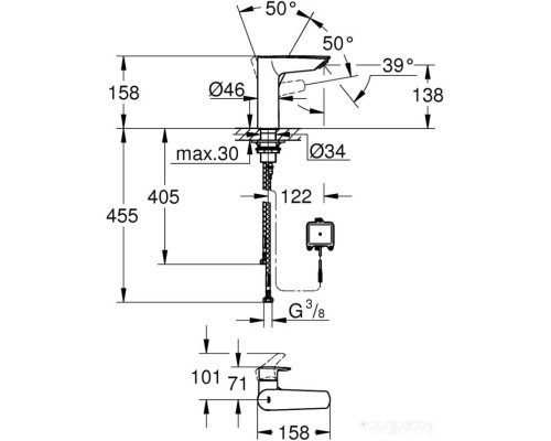 Смеситель Grohe Eurosmart 23975003