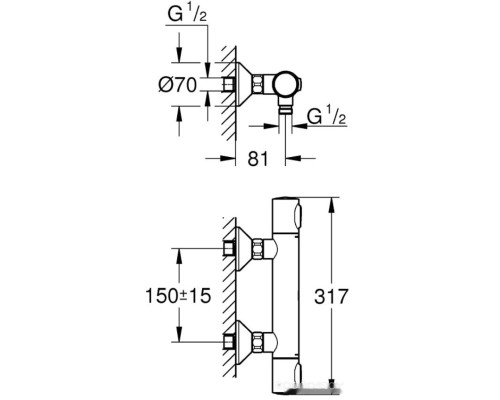 Смеситель Grohe Grohtherm 500 34793000