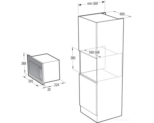 Микроволновая печь Gorenje BM201AG1BG