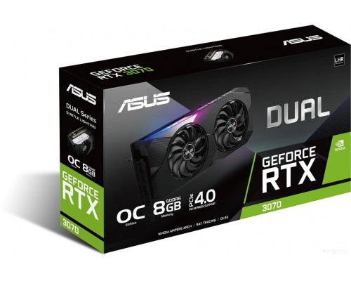 Видеокарта Asus Dual GeForce RTX 3070 V2 OC 8GB GDDR6 LHR DUAL-RTX3070-O8G-V2