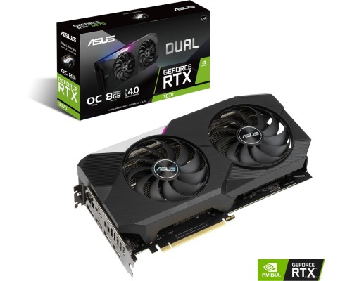 Видеокарта Asus Dual GeForce RTX 3070 V2 OC 8GB GDDR6 LHR DUAL-RTX3070-O8G-V2