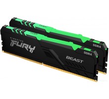 Модуль памяти Kingston FURY Beast RGB 2x16GB DDR4 PC4-29800 KF437C19BB1AK2/32