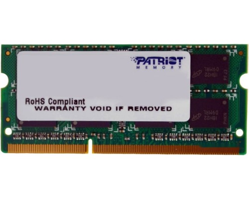 Модуль памяти Patriot Signature 4GB DDR3 SO-DIMM PC3-10600 (PSD34G13332S)