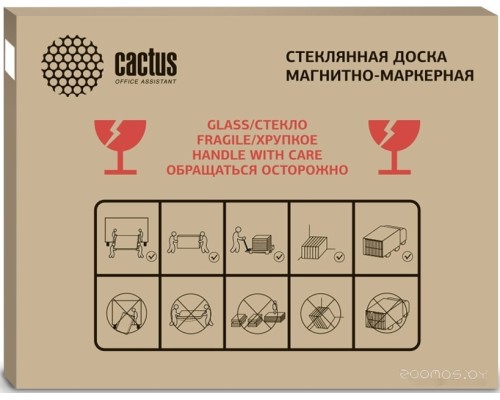 Магнитно-маркерная доска Cactus CS-GBD-90x120-BK