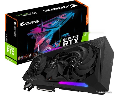 Видеокарта Gigabyte Aorus GeForce RTX 3070 Ti Master 8G GDDR6X GV-N307TAORUS M-8GD