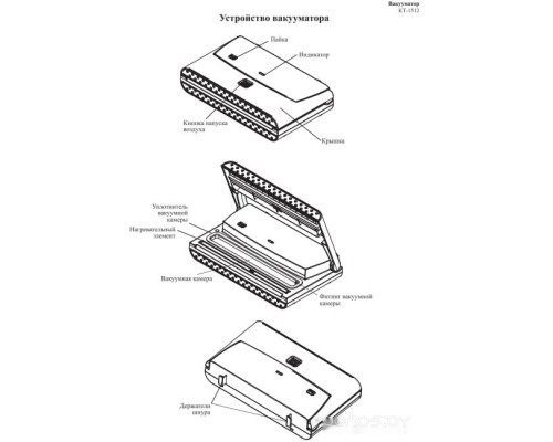 Вакуумный упаковщик Kitfort KT-1512-1