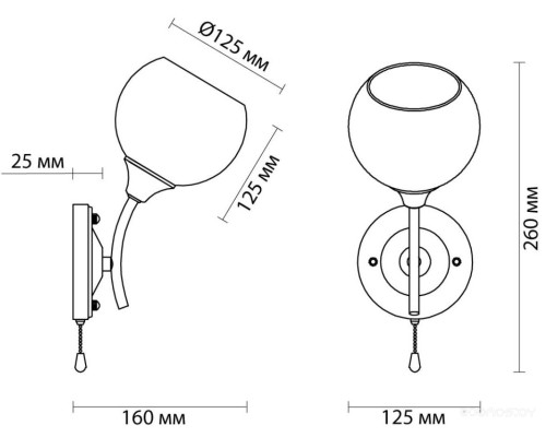 Бра Lumion Comfi 4537/1W