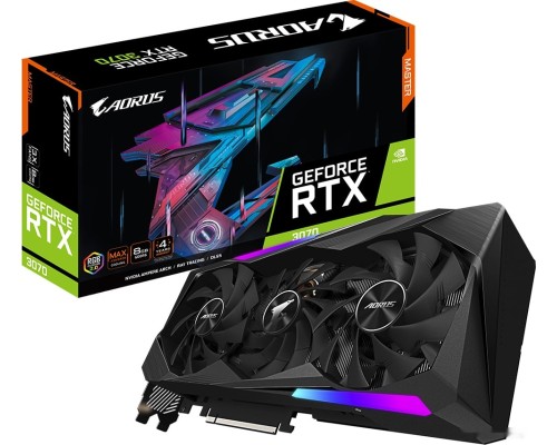 Видеокарта Gigabyte Aorus GeForce RTX 3070 Master 8G (rev. 2.0)