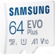 Карта памяти Samsung EVO Plus 2021 microSDXC 64GB (с адаптером)