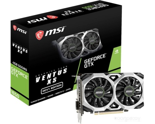 Видеокарта MSI GeForce GTX 1650 Ventus XS OCV1 4G GDDR5