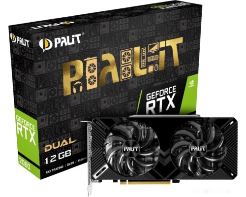 Видеокарта PALIT GeForce RTX 2060 Dual 12GB NE62060018K9-1160C