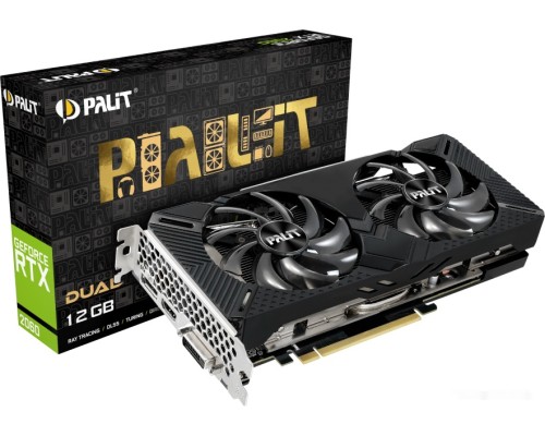 Видеокарта PALIT GeForce RTX 2060 Dual 12GB NE62060018K9-1160C