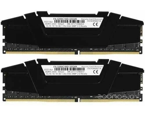 Модуль памяти G.SKILL Ripjaws V 2x16GB DDR4 PC4-32000 F4-4000C18D-32GVK