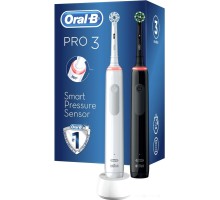 Электрическая зубная щетка Oral-B Pro 3 3900 Duo Cross Action + Sensi White D505.523.3H