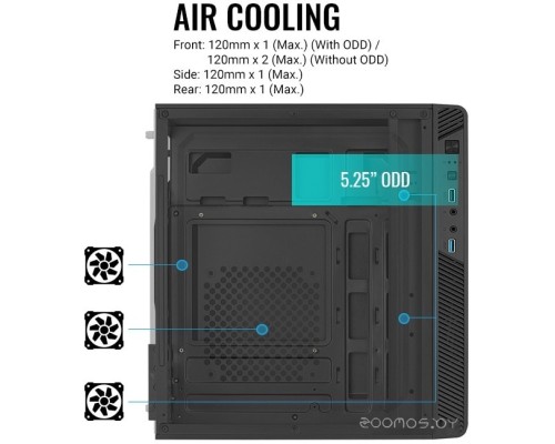 Корпус Aerocool CS-106 CS-106-S-BK-v1