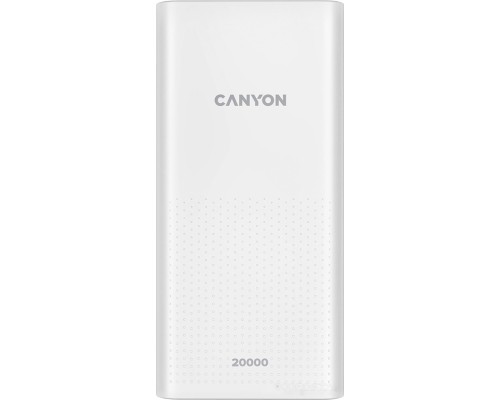 Портативное зарядное устройство Canyon CNE-CPB2001W 20000mAh (белый)