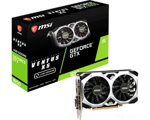 Видеокарта MSI GeForce GTX 1650 D6 Ventus XS V1 4GB GDDR6