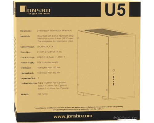 Корпус Jonsbo U5 (черный)