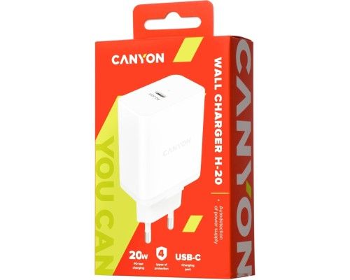 Сетевое зарядное Canyon CNE-CHA20W