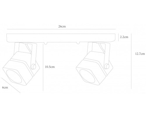 Спот Arte Lamp Misam A1315PL-2BK