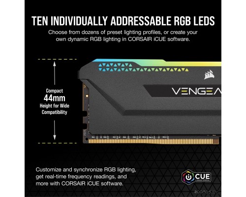 Модуль памяти Corsair Vengeance RGB PRO SL 2x16GB DDR4 PC4-28800 CMH32GX4M2D3600C18