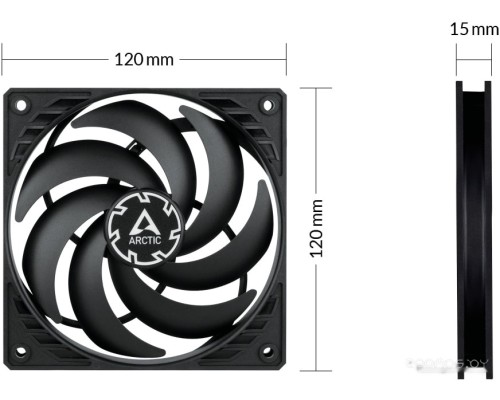 Вентилятор для корпуса Arctic P12 Slim PWM PST ACFAN00187A