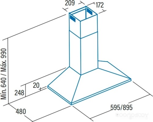 Вытяжка CATA V 6000 X 02002399