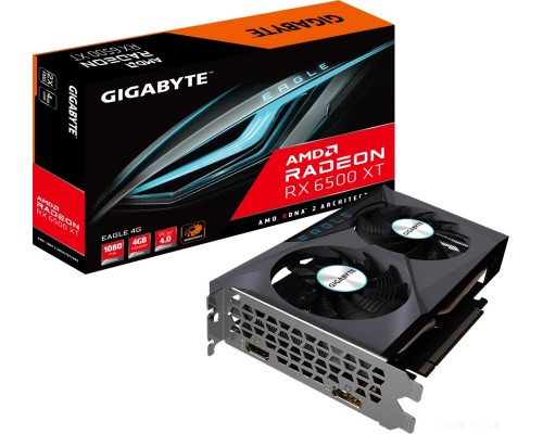 Видеокарта Gigabyte Radeon RX 6500 XT Eagle 4G GV-R65XTEAGLE-4GD