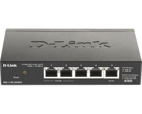 Коммутатор D-LINK DGS-1100-05PDV2/A1A