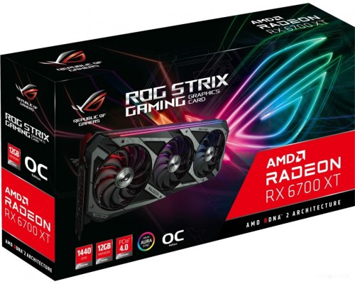 Видеокарта Asus ROG Strix Radeon RX 6700 XT OC Edition 12GB GDDR6