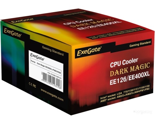 Кулер для процессора Exegate Dark Magic EE400XL-PWM.RGB EX286158RUS