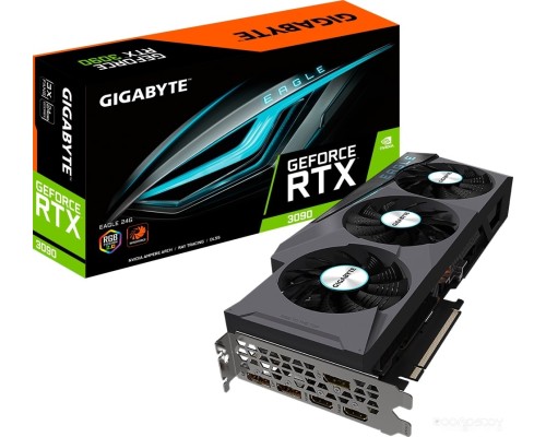 Видеокарта Gigabyte GeForce RTX 3090 Eagle 24GB GDDR6X GV-N3090EAGLE-24GD