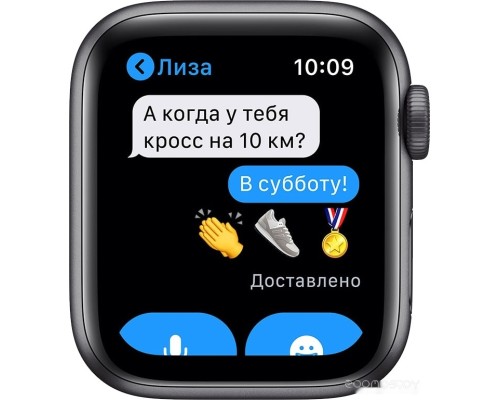 Умные часы Apple Watch SE 40 мм (алюминий серый космос/темная ночь)