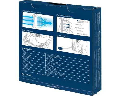 Вентилятор для корпуса Arctic P12 ACFAN00118A