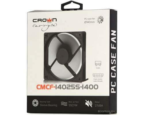 Вентилятор для корпуса CrownMicro CMCF-14025S-1400