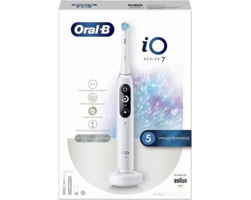 Электрическая зубная щетка Oral-B iO 7 (белый)