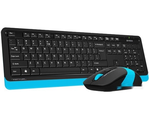 Клавиатура + мышь A4Tech Fstyler FG1010 (черный/синий)