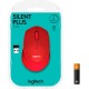 Мышь Logitech M330 Silent Plus (красный)