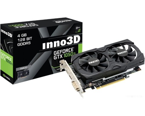 Видеокарта Inno3D GeForce GTX 1050 Ti Twin X2 4GB GDDR5 N105K-2DDV-M5CM