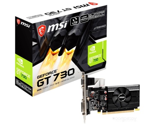 Видеокарта MSI GeForce GT 730 2GB DDR3 N730K-2GD3/LP