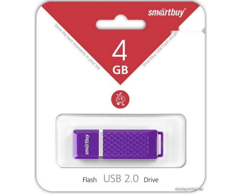 USB Flash SmartBuy Quartz Violet 4GB [SB4GBQZ-V]