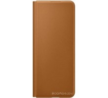 Чехол Samsung Leather Flip Cover для Samsung Galaxy Z Fold3 (коричневый)