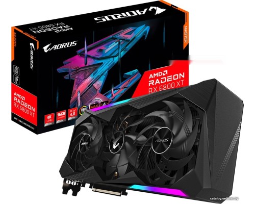 Видеокарта Gigabyte Aorus Radeon RX 6800 XT Master 16GB GDDR6 GV-R68XTAORUS M-16GD