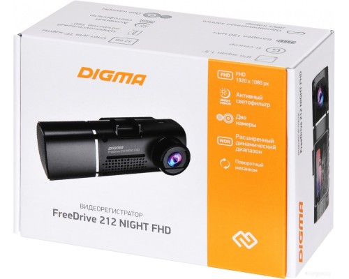 Автомобильный видеорегистратор DIGMA FreeDrive 212 Night FHD