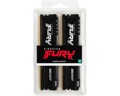Модуль памяти Kingston FURY Beast 2x16GB DDR4 PC4-28800 KF436C18BBK2/32