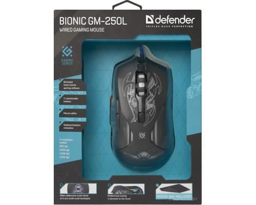 Игровая мышь Defender Bionic GM-250L