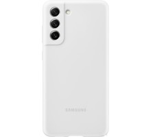 Чехол Samsung Silicone Cover S21 FE (белый)