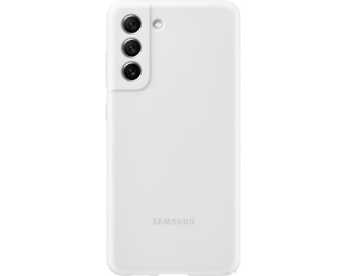 Чехол Samsung Silicone Cover S21 FE (белый)