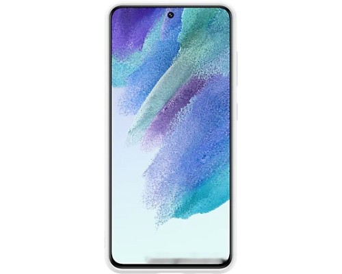 Чехол Samsung Silicone Cover S21 FE (белый)