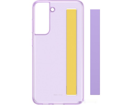 Чехол Samsung Slim Strap Cover S21 FE (фиолетовый)